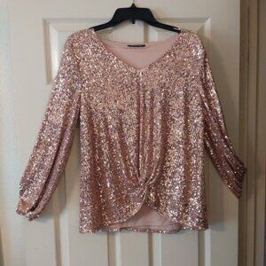 Used Cable & Gauge Women's Large Party Blouse